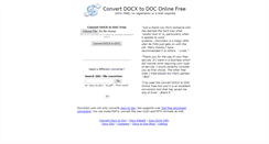 Desktop Screenshot of docx2doc.com