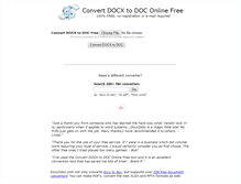 Tablet Screenshot of docx2doc.com